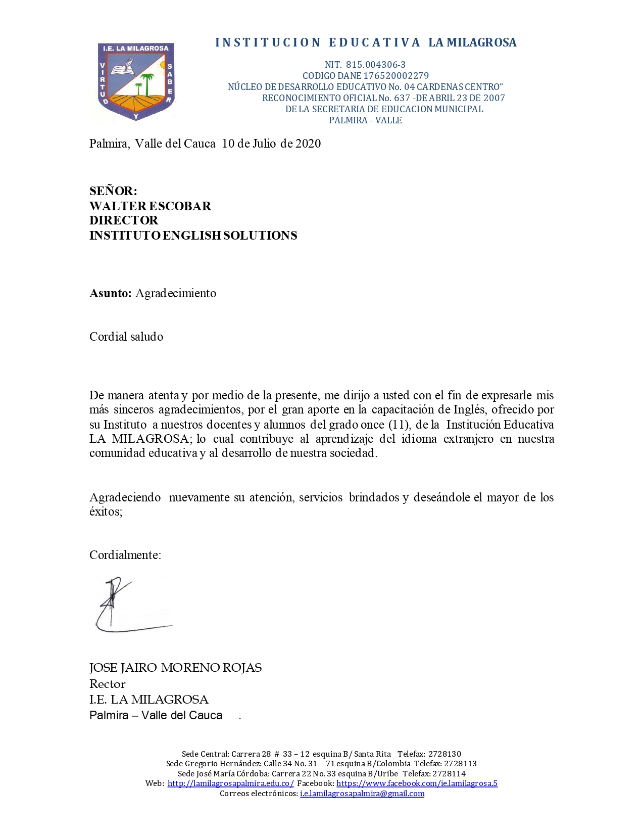 I.E. La Milagrosa